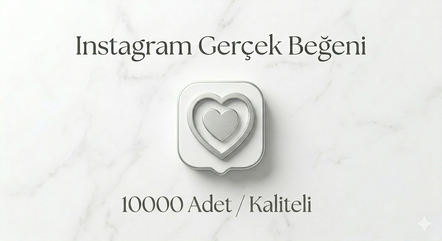 İnstagram 10.000 Adet Beğeni Gerçek